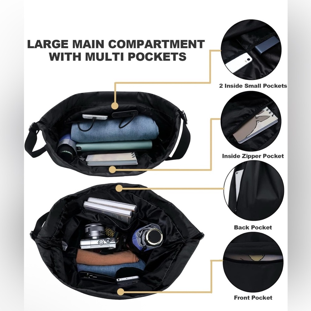 Waterproof Drawstring Bag Lightweight Sackpack Ba… - image 6